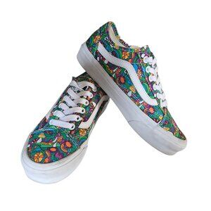 Vans Old Skool Mushroom Sneakers SZ Men 4.5 Women 6 Skater Shoes Psychedelic 🍄